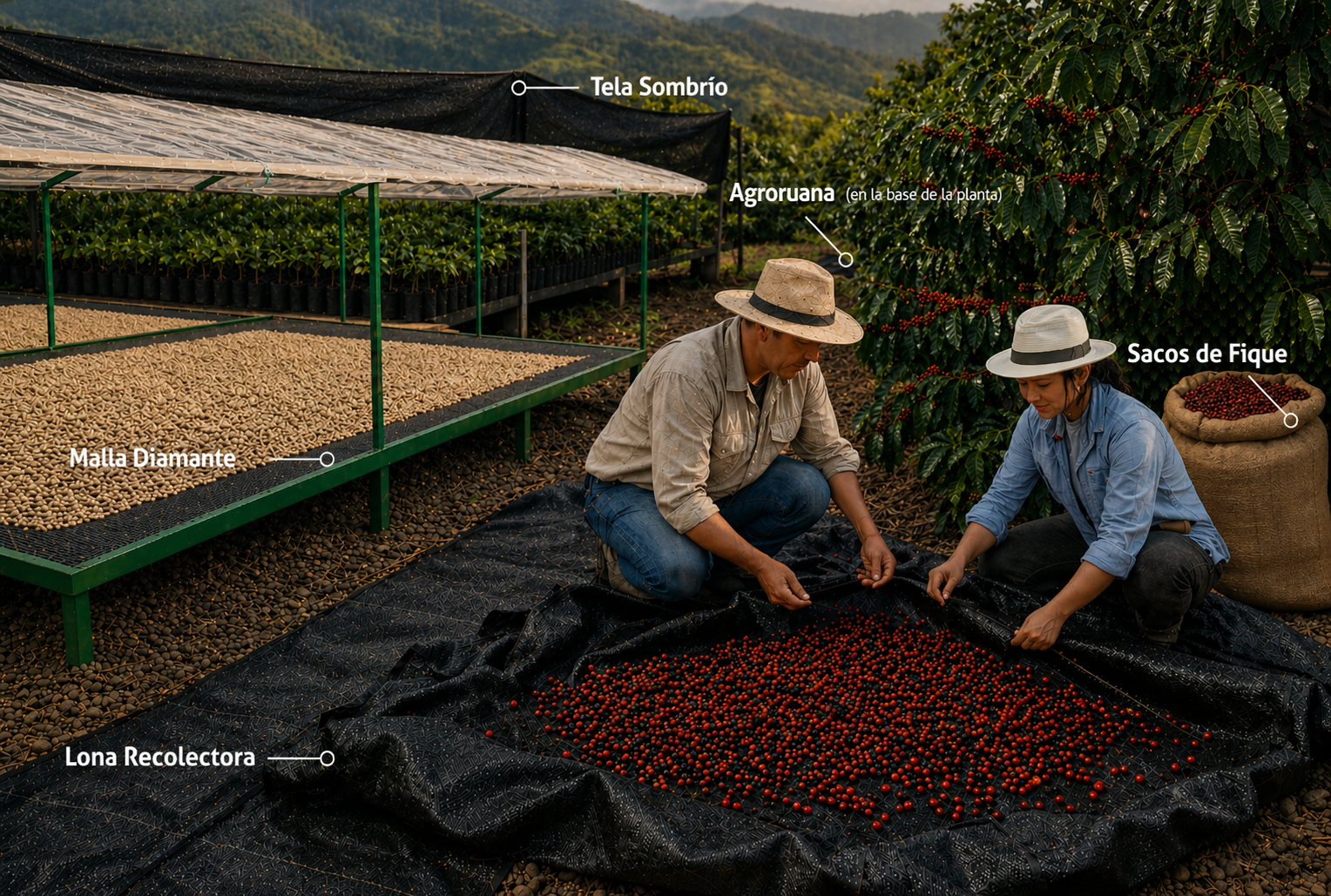 Productos para proteger y aumentar la productividad para cultivo de flores