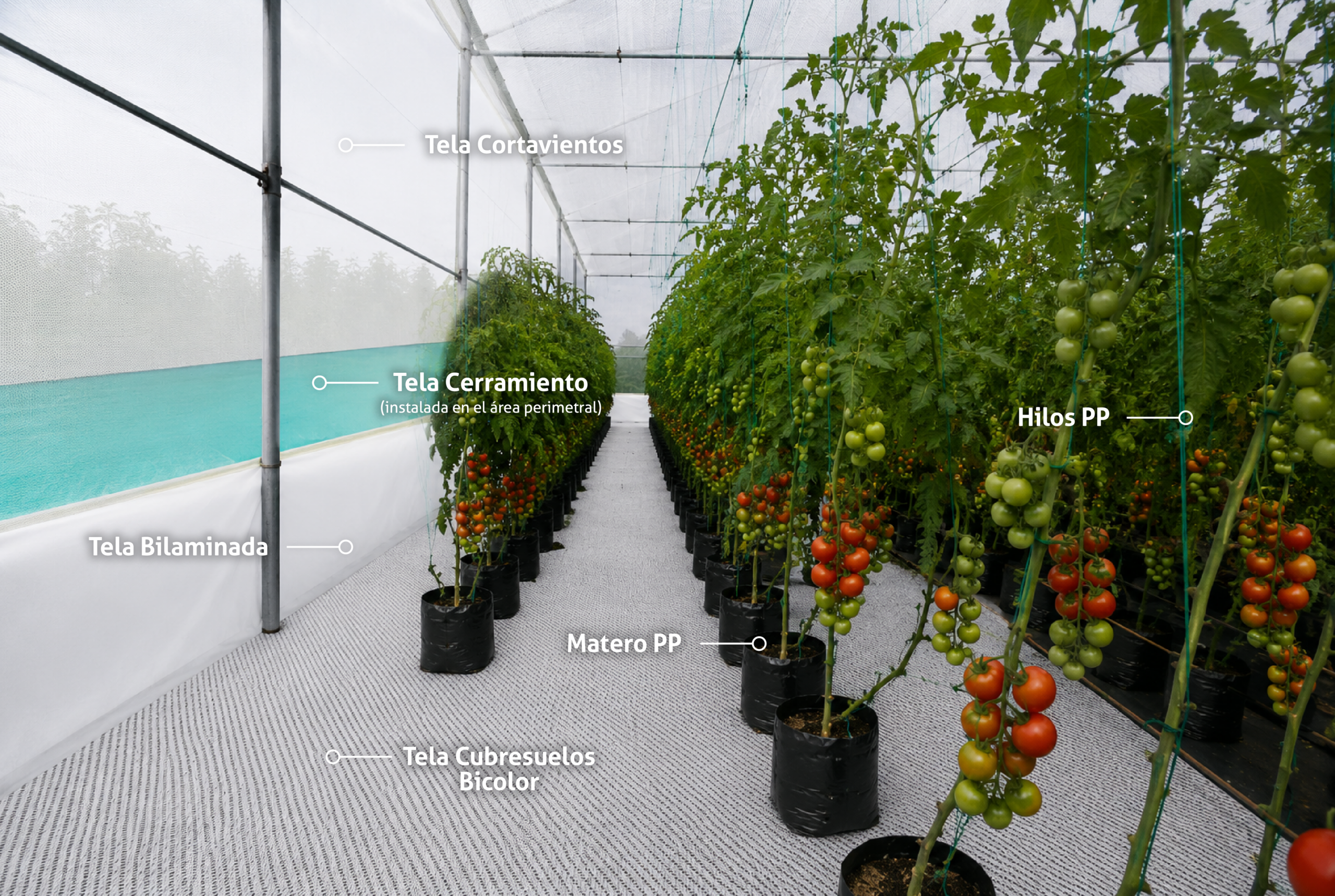 Productos para proteger y aumentar la productividad para cultivo de flores