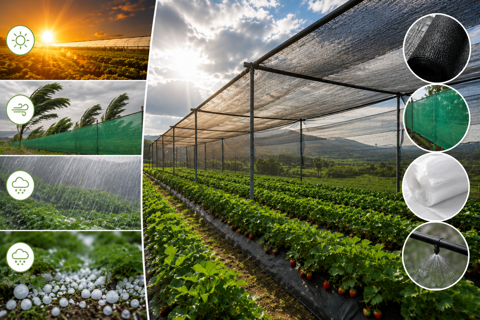 Cultivo expuesto a factores climáticos