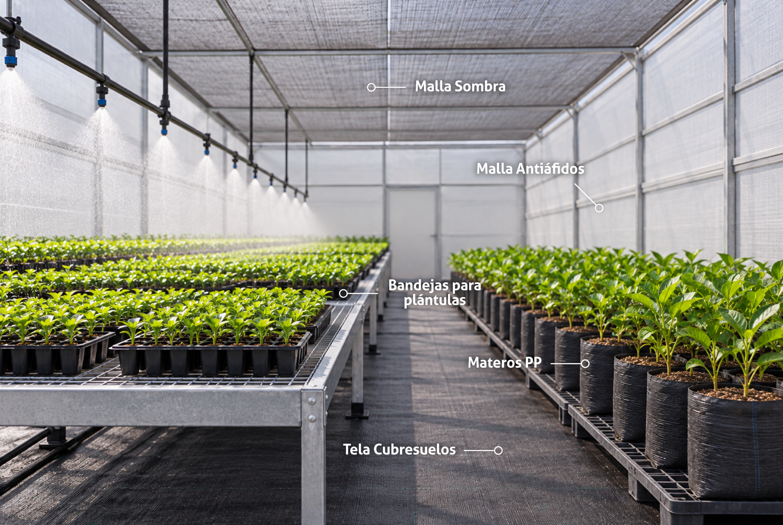 Productos para proteger y aumentar la productividad para cultivo de flores