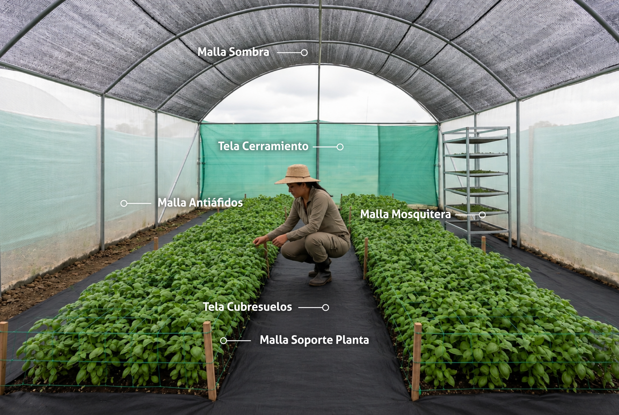 Productos para proteger y aumentar la productividad para cultivo de flores
